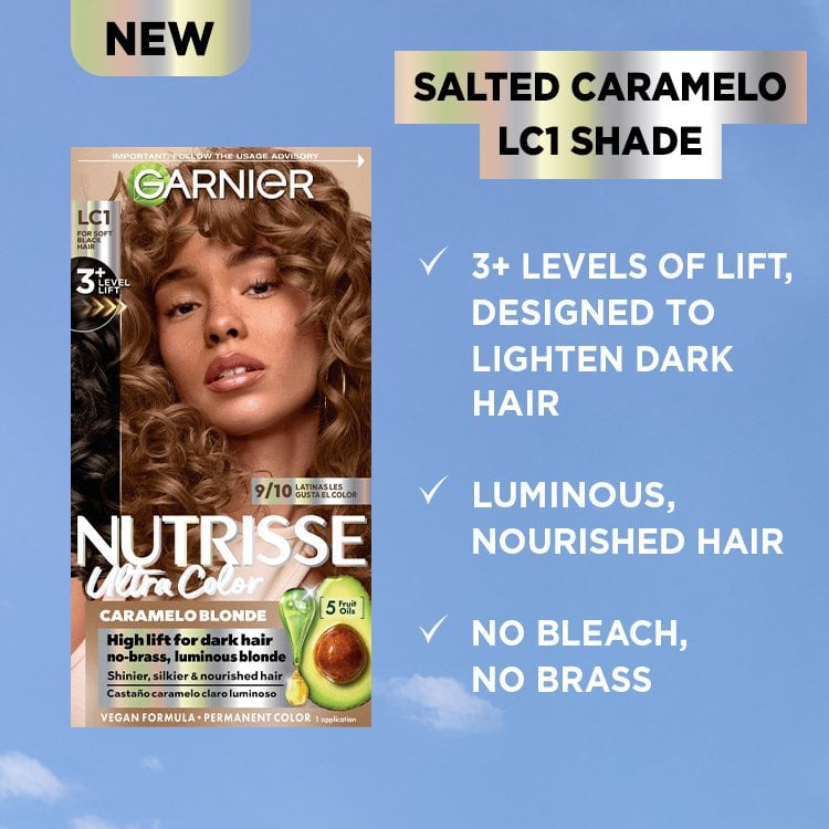 lc1 - colorazione per capelli castano chiaro ad alta schiaritura - caramello salato