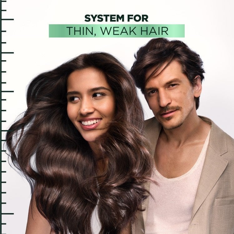 shampoo riparatore e volumizzante per capelli con riempitivo e polipeptidi