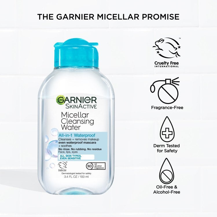acqua micellare struccante tutto in uno waterproof
