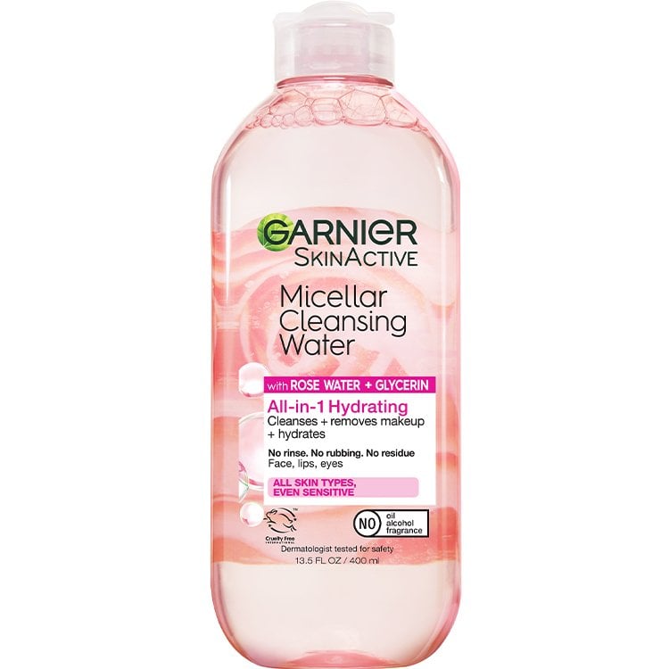 acqua micellare detergente alla rosa