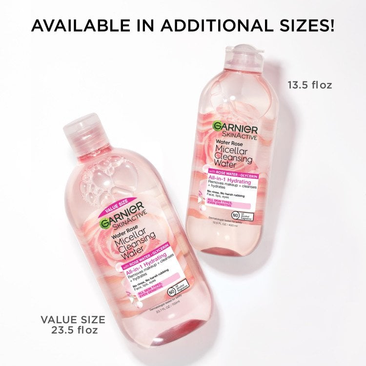 acqua micellare detergente alla rosa