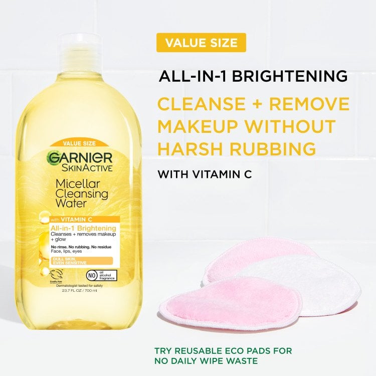 acqua micellare detergente con vitamina c