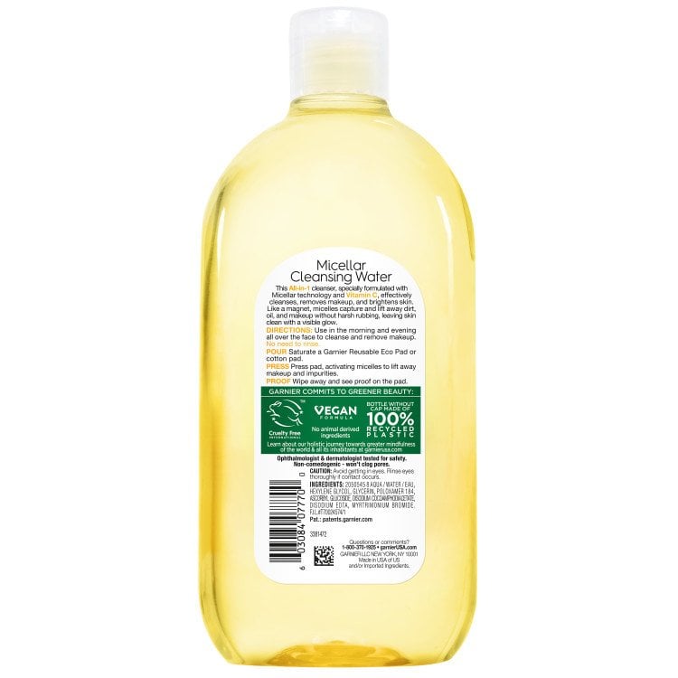 acqua micellare detergente con vitamina c
