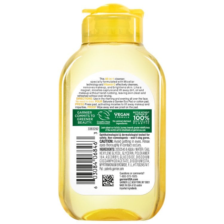 acqua micellare detergente con vitamina c
