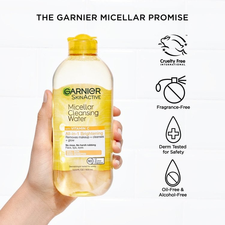 acqua micellare detergente con vitamina c